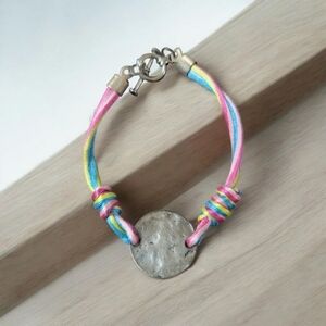 Rainbow colored bracelet